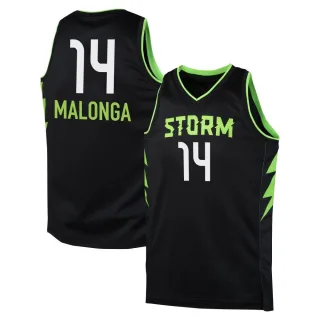 Men's Seattle Storm Dominique Malonga Black 2024 Rebel Edition Jersey
