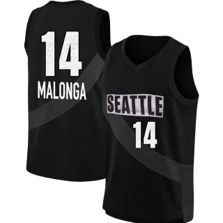 Men's Seattle Storm Dominique Malonga Rebel Edition Victory Black 2021 Jersey