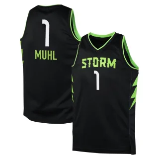 Men's Seattle Storm Nika Muhl Black 2024 Rebel Edition Jersey