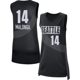 Women's Seattle Storm Dominique Malonga Rebel Edition Victory Black 2021 Jersey