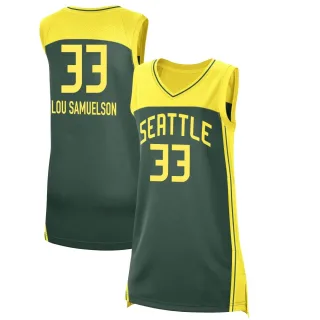Women's Seattle Storm Katie Lou Samuelson Explorer Edition Victory Green 2021 Jersey